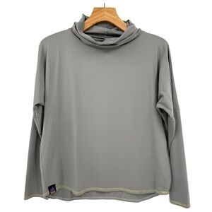 Youer In Reach Pullover Turtleneck Longsleeve Top in Affogato Size L